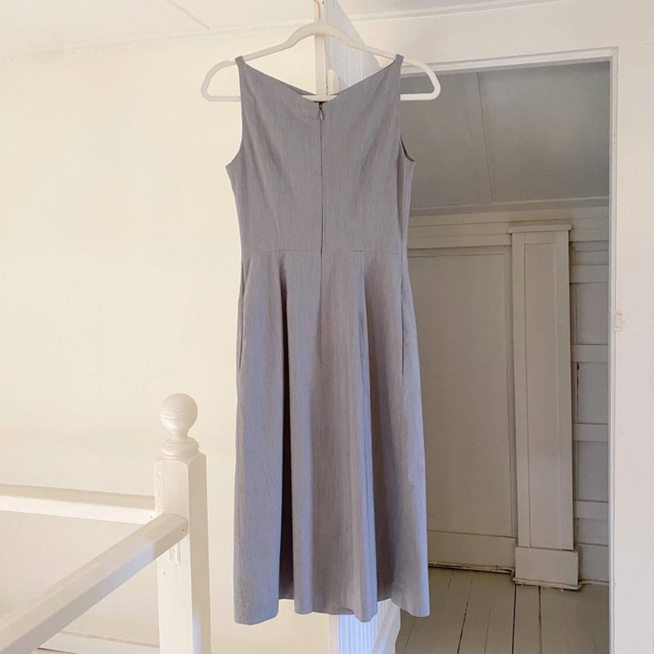 Express World Brand Vintage 90s High Boat Neck Midi Dress Size 1/2