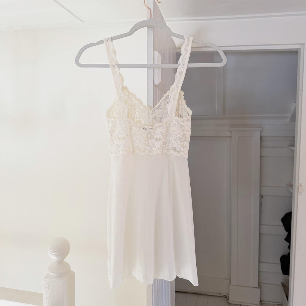 Cosabella Vintage Y2K Lace Mini Slip Camisole Size M
