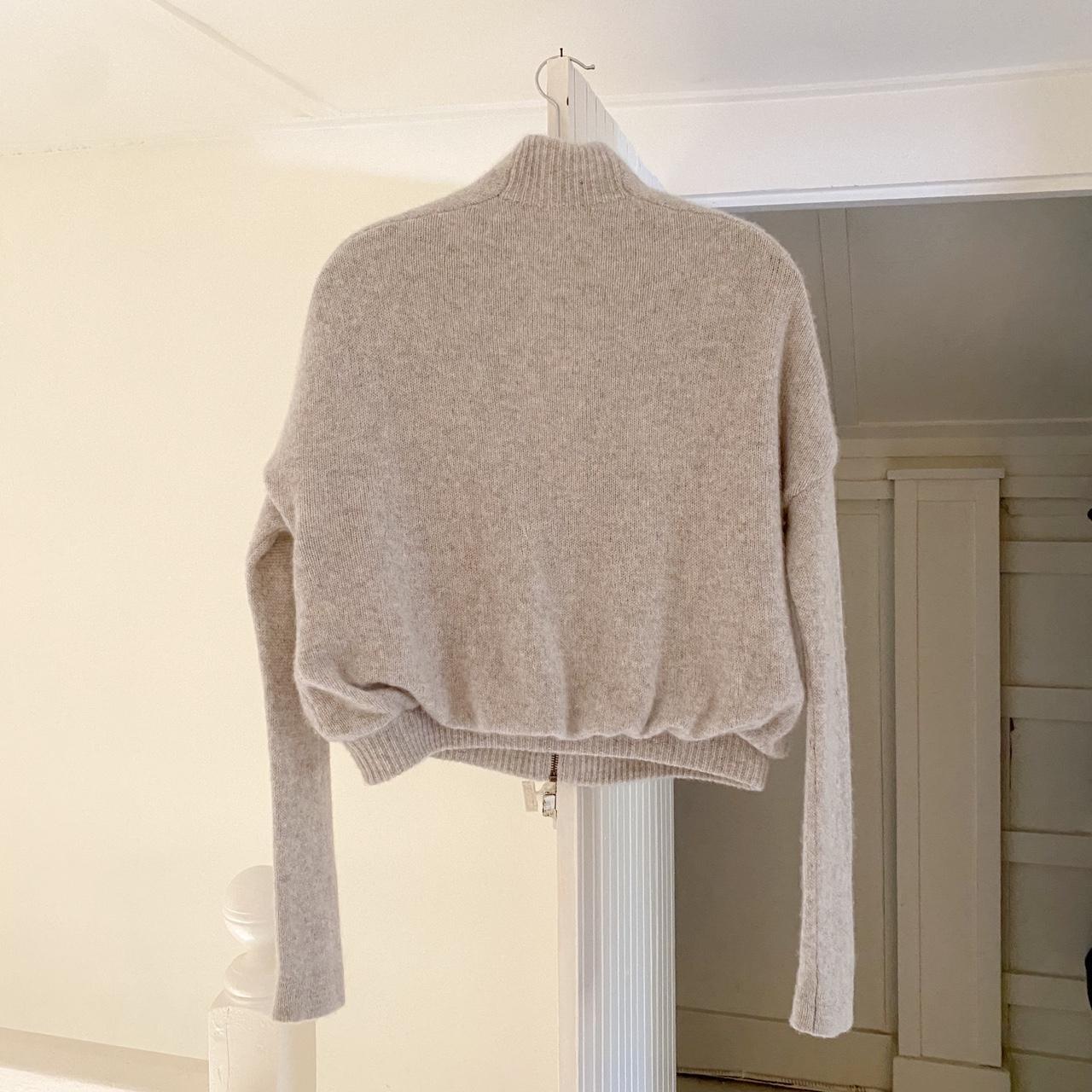 Helmut Lang Cashmere Zip Cardigan Sweater Size P