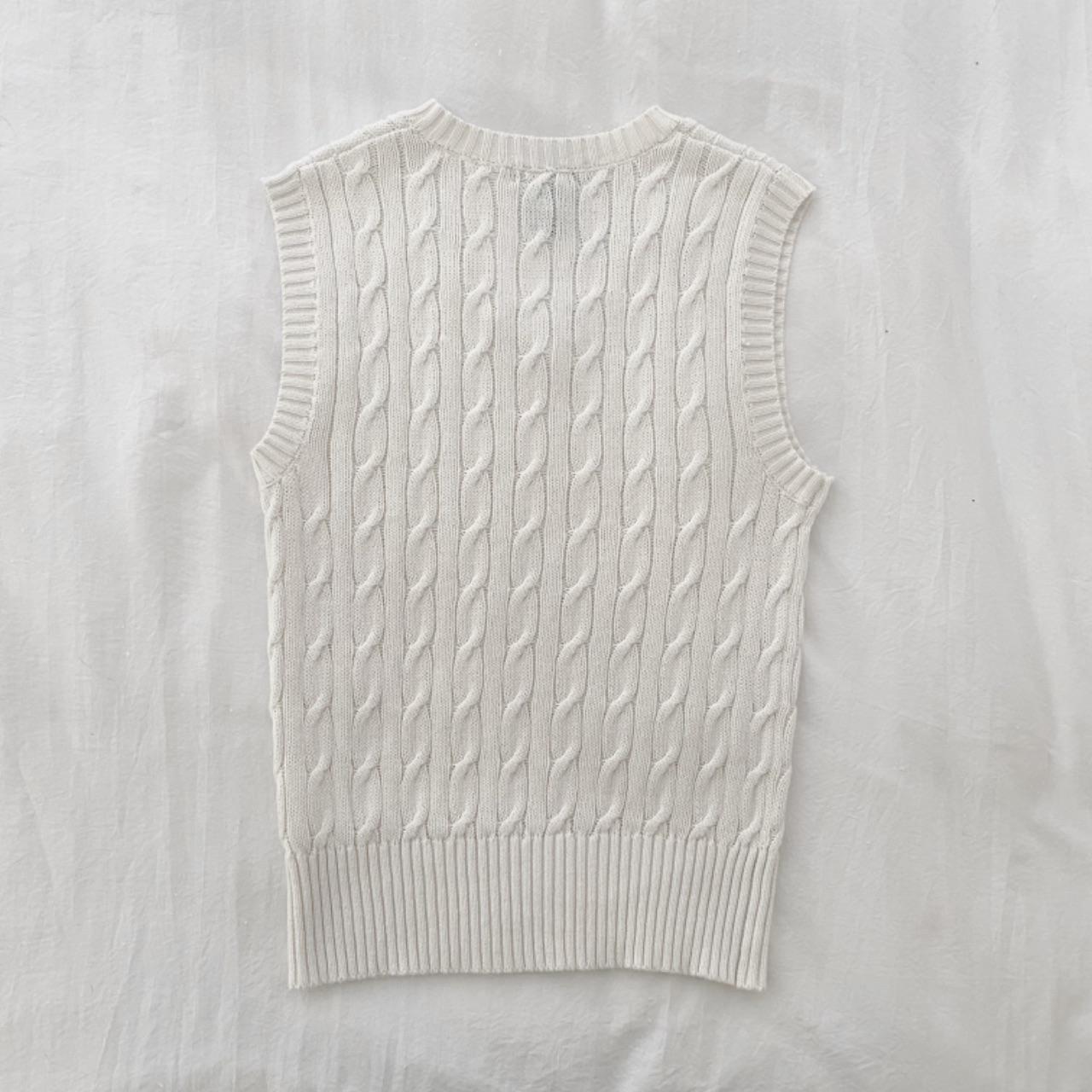 J. Bailey Cable Knit Sweater Vest Size 7