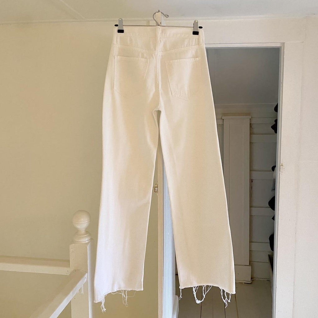 Banana Republic High Rise Wide Leg Jeans in Pure White Size 24/00 Tall
