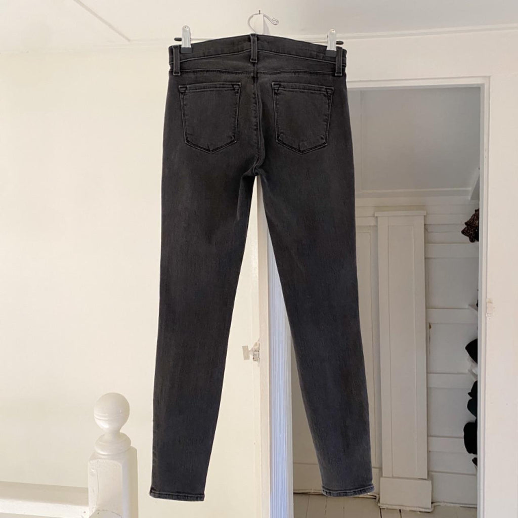J Brand Tali Skinny Zipper Jeans in Grey Cascade Size 26