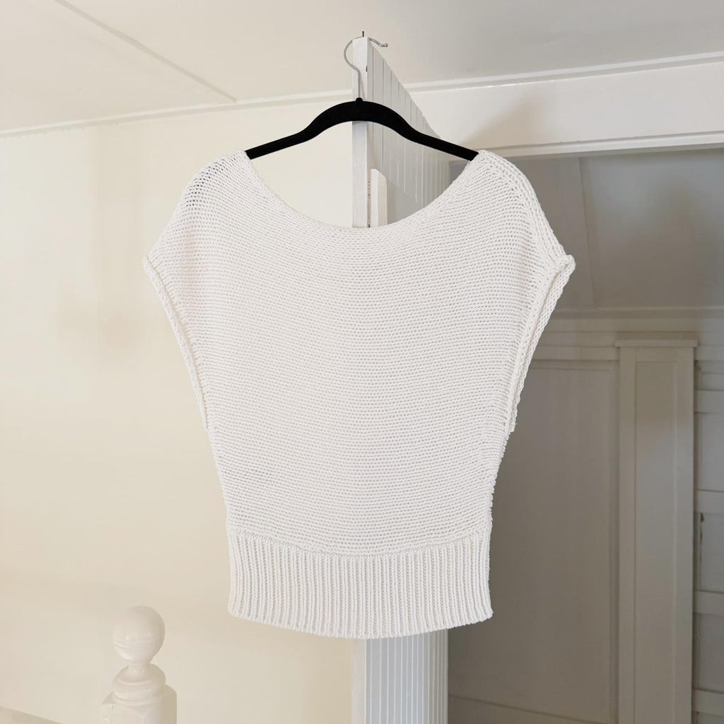 Moth / Anthropologie Cropped Riverwalk Pullover Sweater Size S