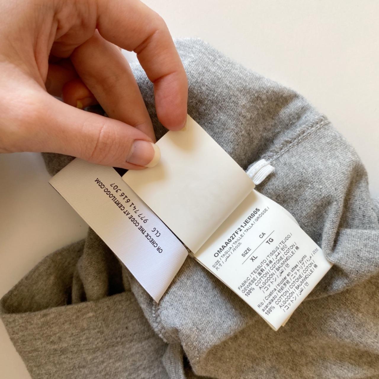 Off-White Degrade Arrow Slim Tee in Grey Size Mens XL