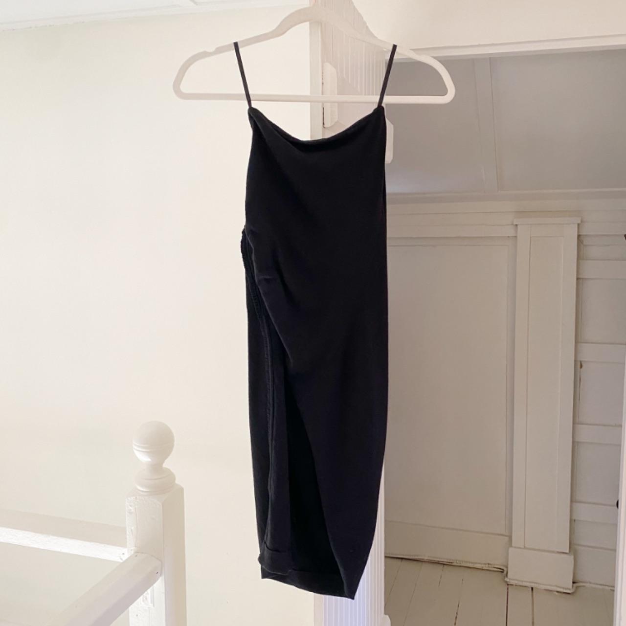 Donna Karan Collection Ruched Vintage Wool Jersey Rosette Wrap Skirt NWT Size P