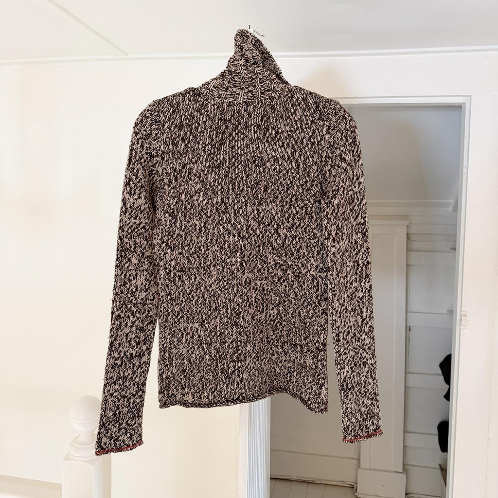 Gap Vintage Y2K Lambs Wool Marled Knit Turtleneck Sweater Size S