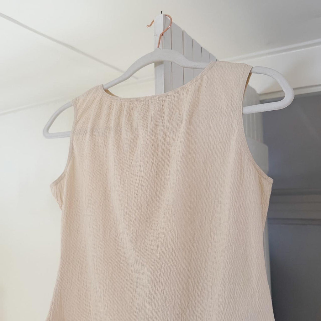 Brandy Melville Kathleen Textured Boat Neck Tank Top OS