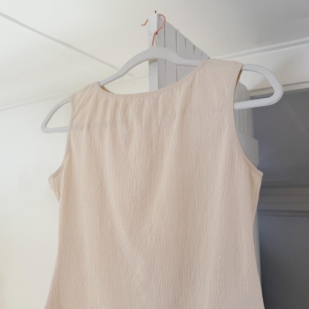 Brandy Melville Kathleen Textured Boat Neck Tank Top OS