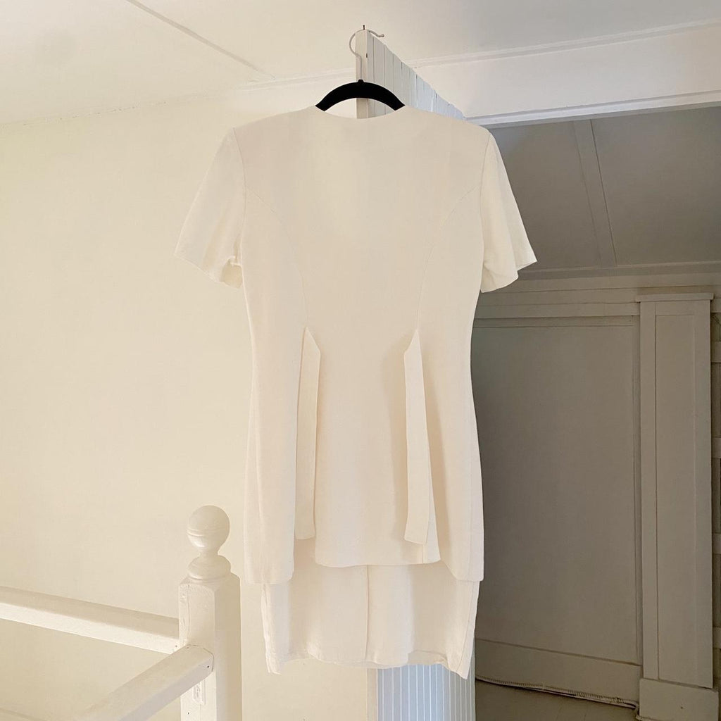 Breakin’ Loose Vintage 80s One Piece Mini Skirt Suit Size 3/4