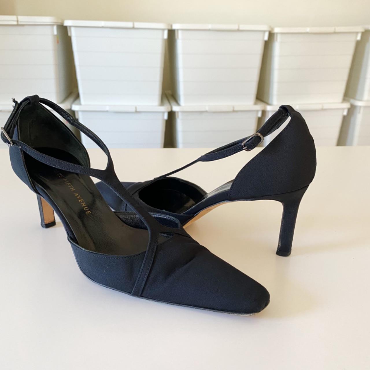 Saks Fifth Avenue Vintage 90s Strappy Pointed Toe Heels Size 6