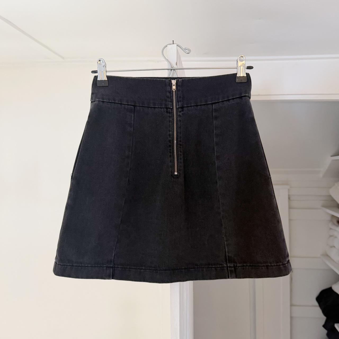 Topshop Moto Denim Mini Skirt Size UK 8