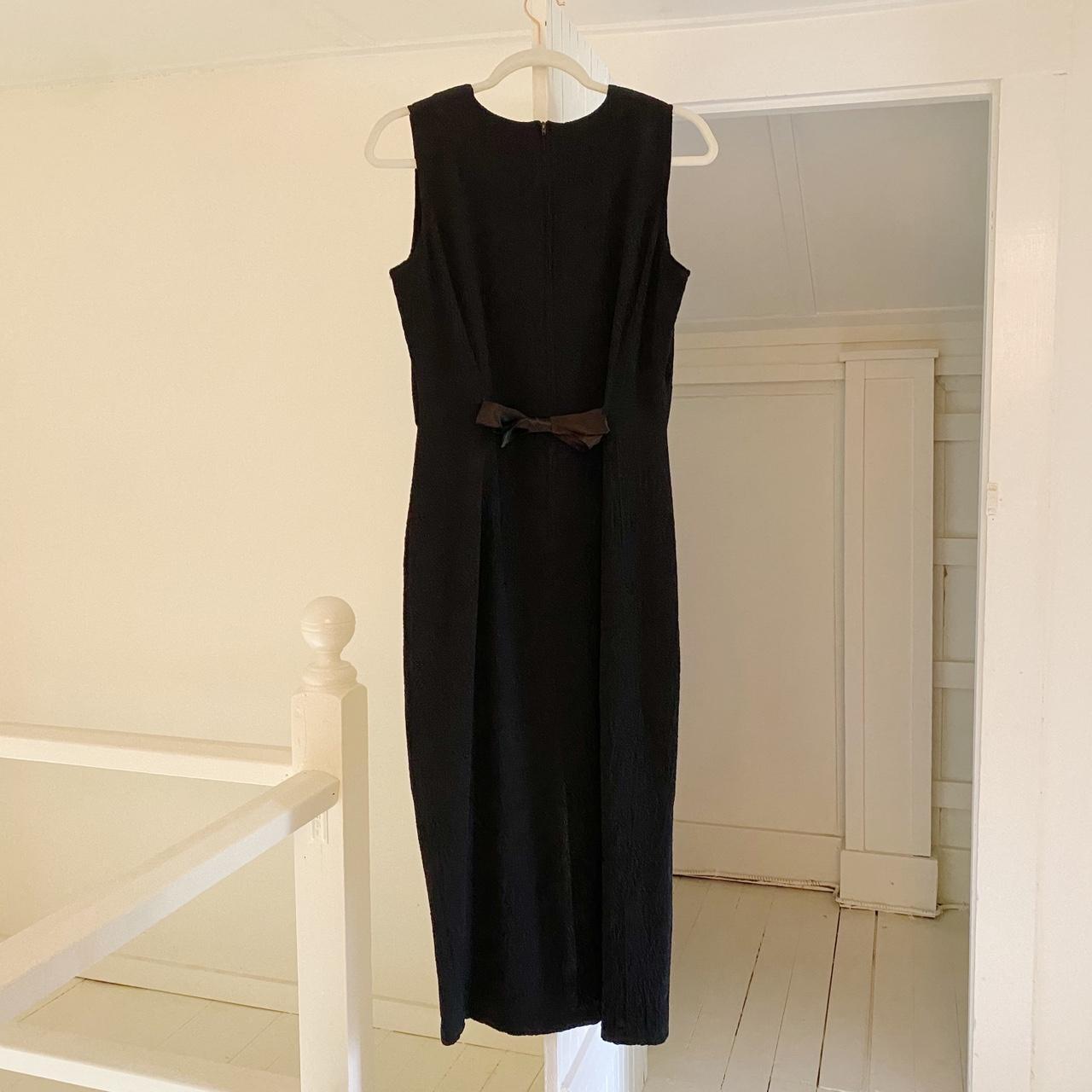 Breakin’ Loose Vintage 90s Tuxedo Vest Button Front Midi Dress Size 9/10