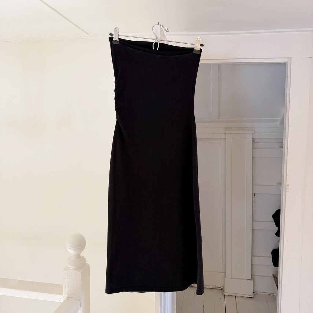 Moda International Vintage Y2K Strapless Bodycon Midi Dress Size XS