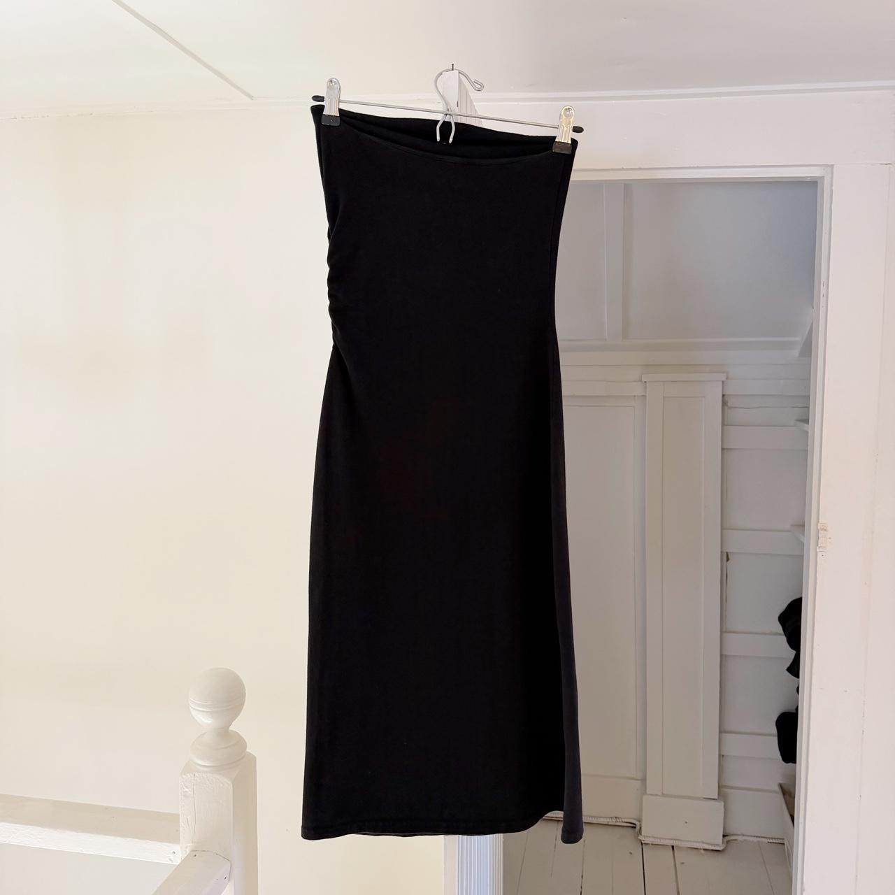 Moda International Vintage Y2K Strapless Bodycon Midi Dress Size XS