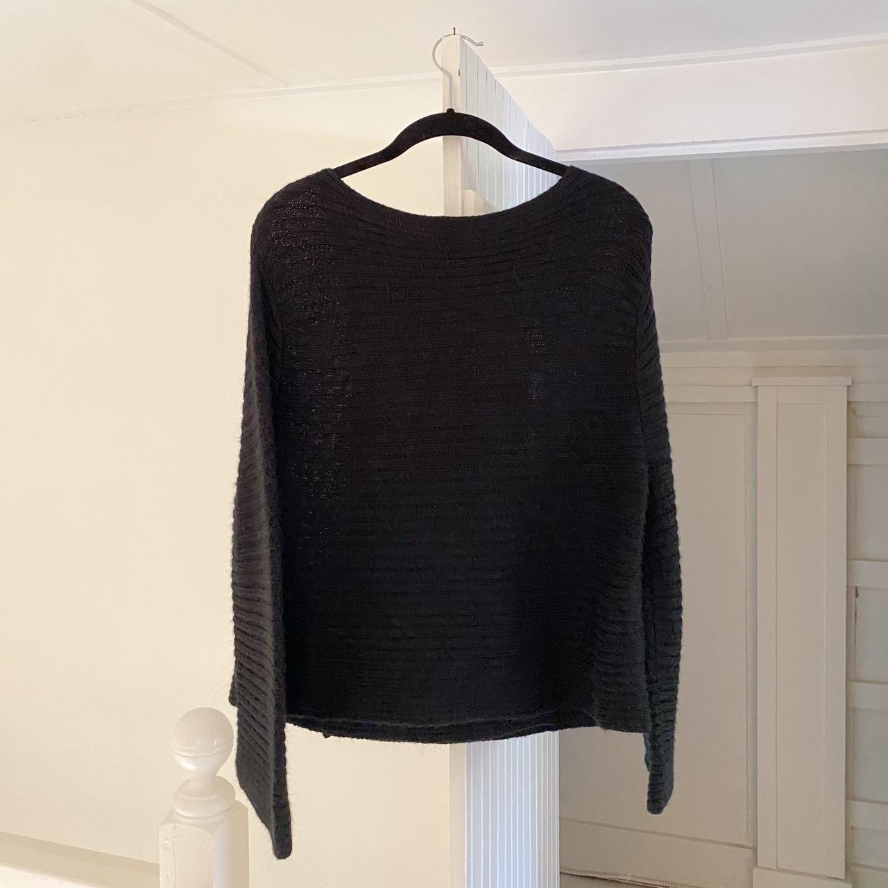 Magaschoni Wool Knit Poncho Cardigan Sweater Size M