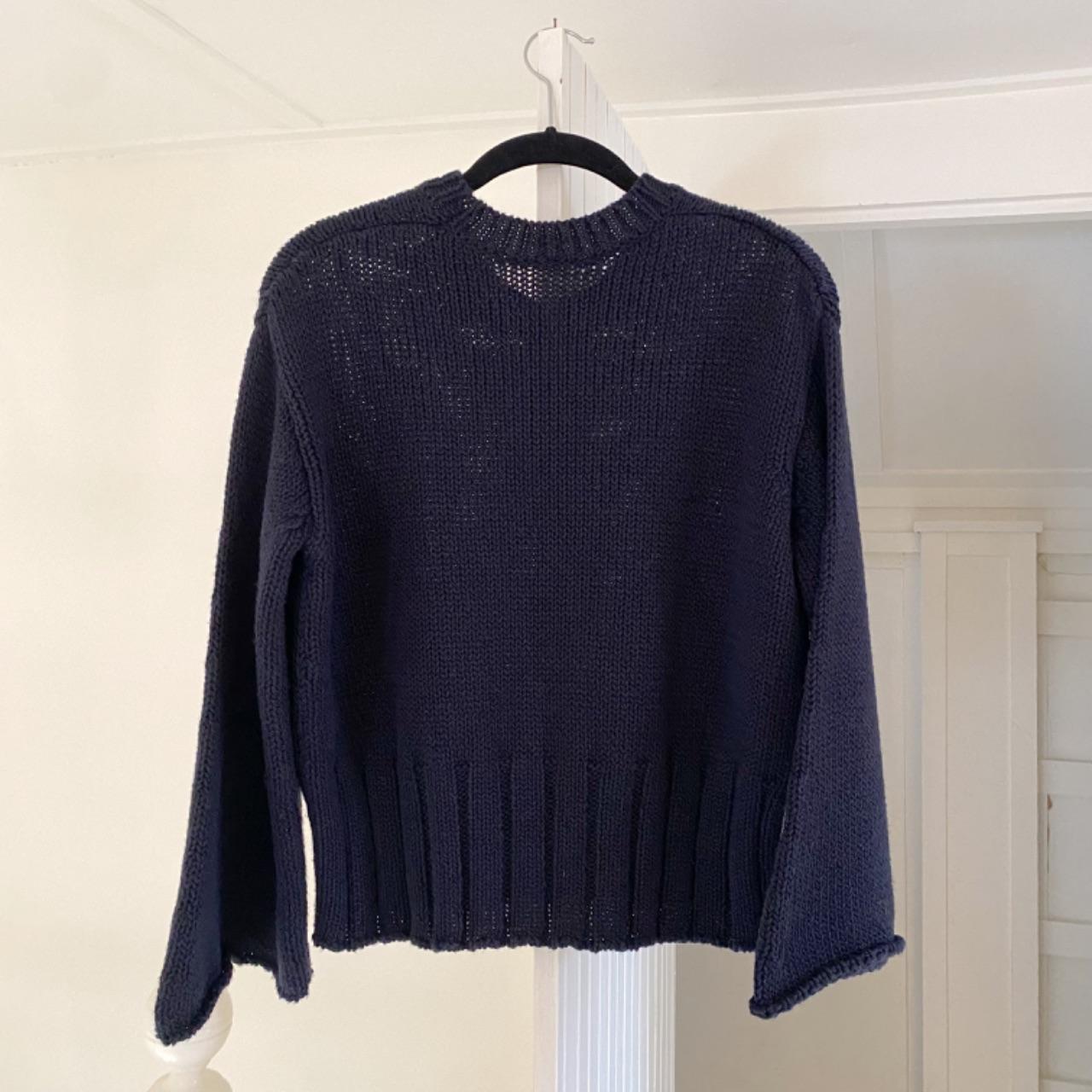 MJ. Watson Chunky Cotton Wide Sleeve Pullover Sweater Size S