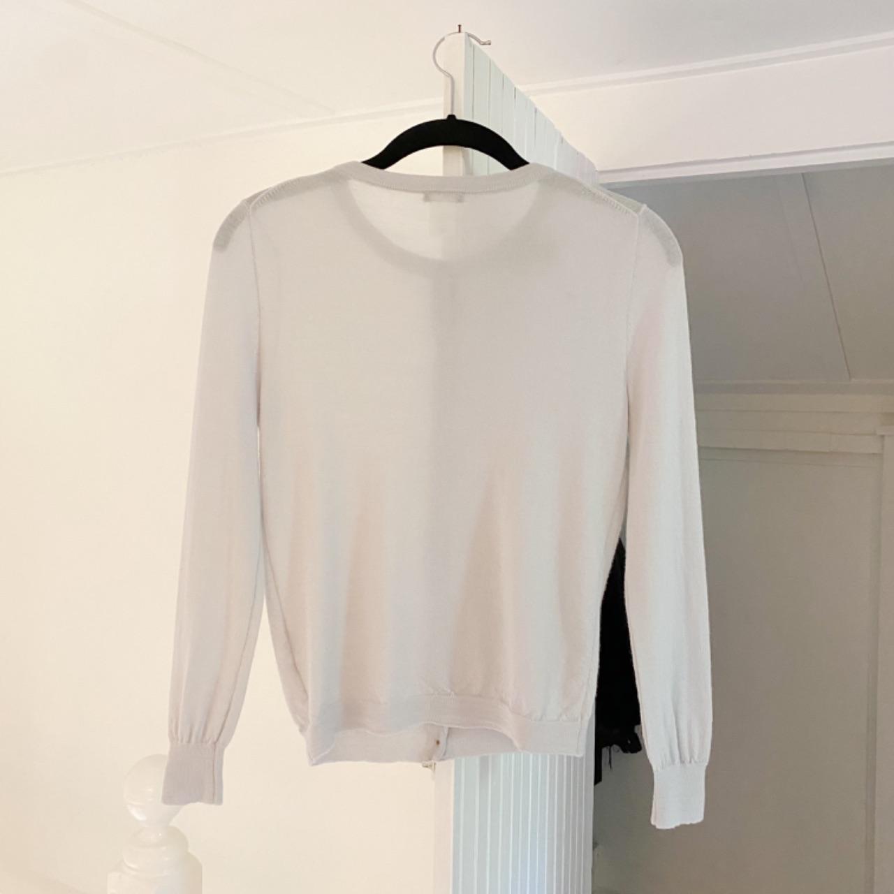 J. Crew Vintage Y2K Merino Wool Rosette Cardigan Sweater Size XS