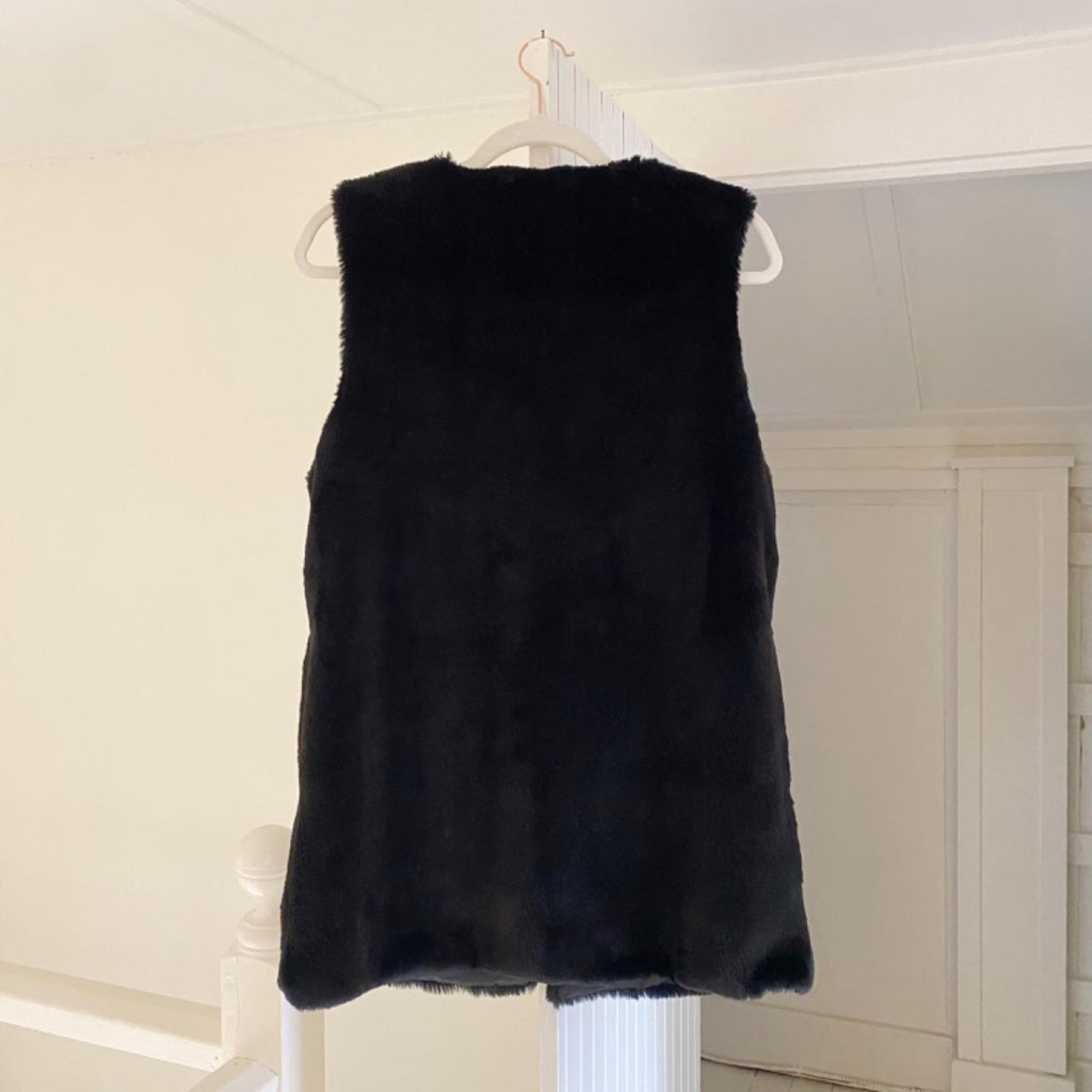 INC International Concepts Faux Fur Vest Size S/M