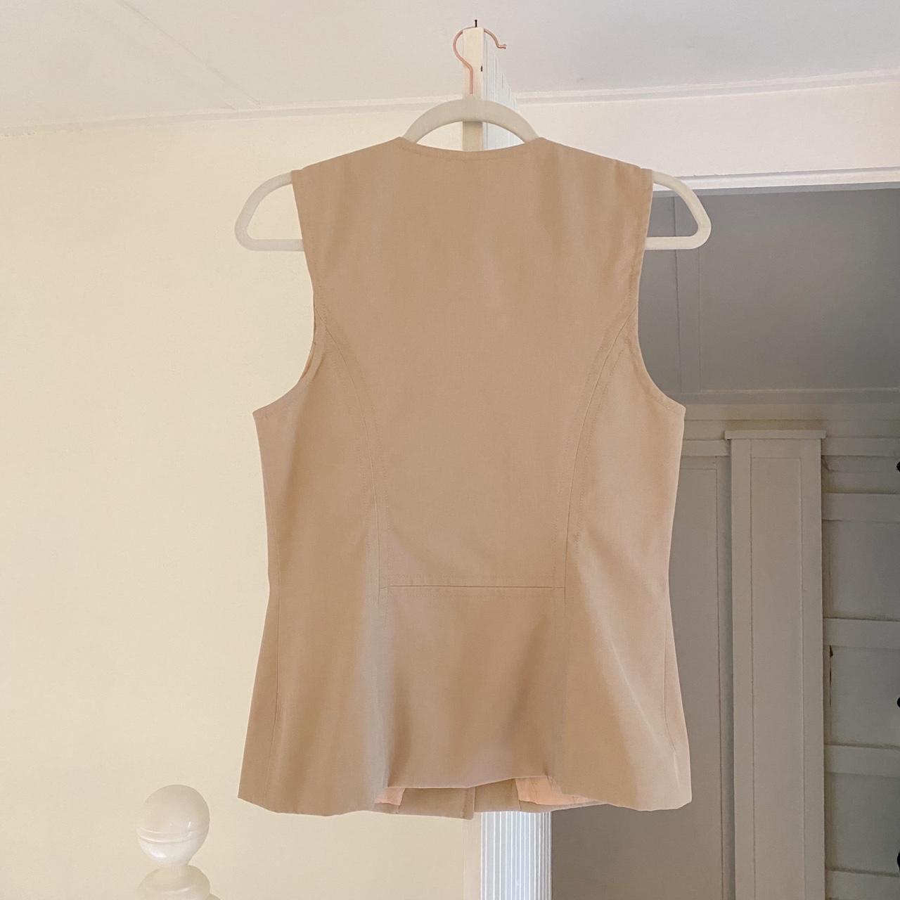 Tristan & Isuet Vintage Y2K Canvas Suit Vest Size 7