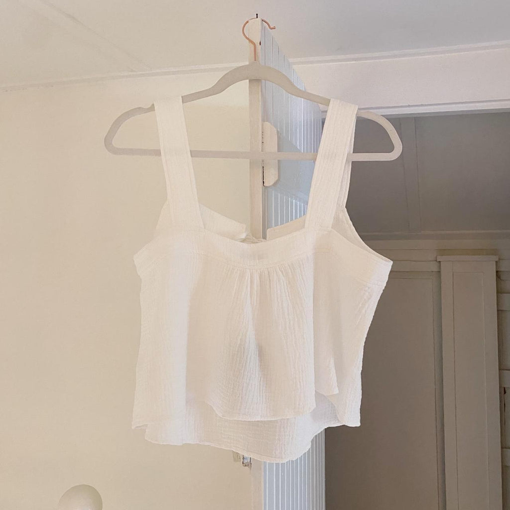 Rails Enya Square Neck Top in White NWT Size M