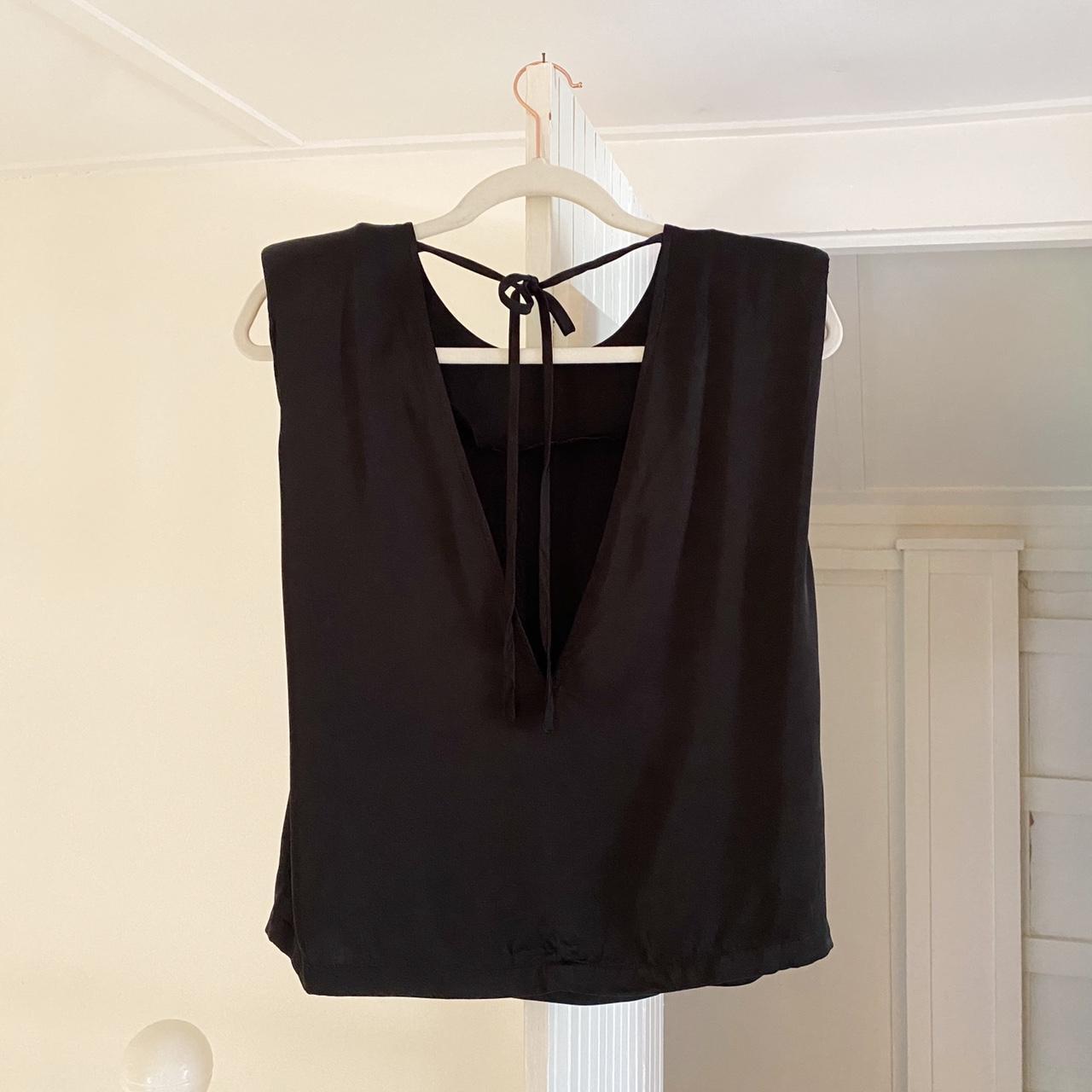 The Garment Satin Open Back Secretary Muscle Tee Size 1