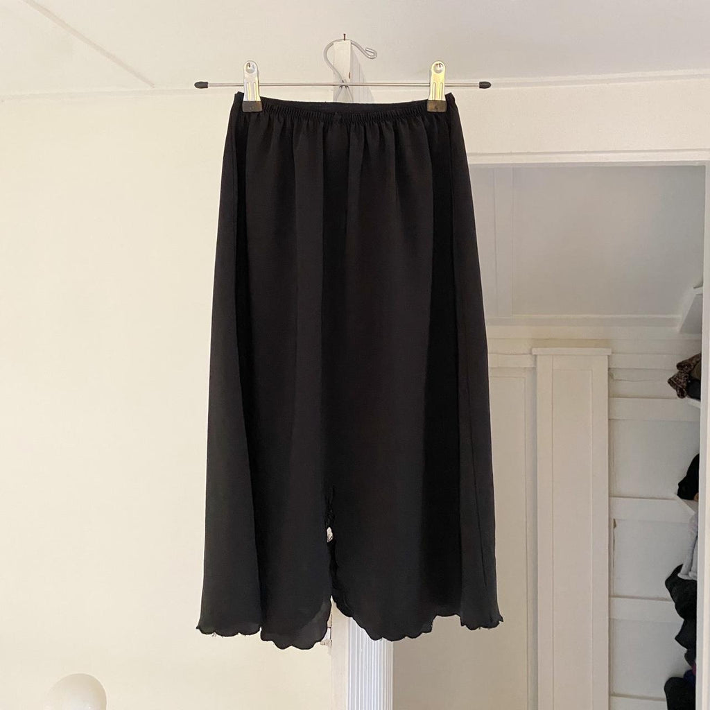 Sara Beth Vintage 80s Satin Midi Slip Skirt Size S