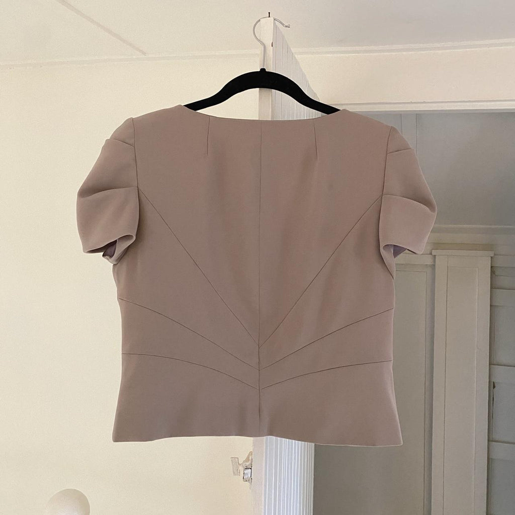 Mario Serrani Italy Hook & Eye Paneled Blazer Jacket Size 8