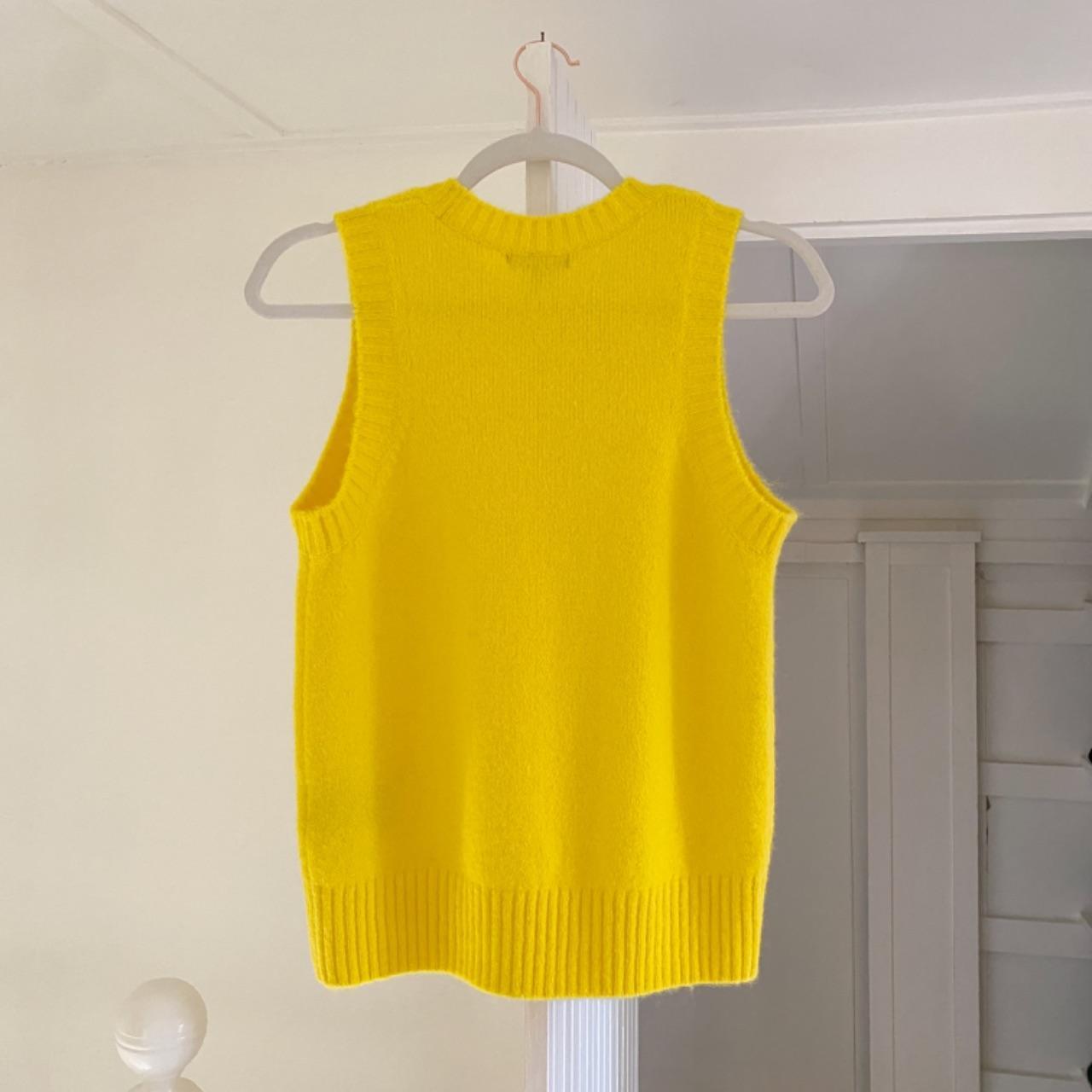 Soeur Namaste Wool Sweater Vest Pullover in Yellow Size 1