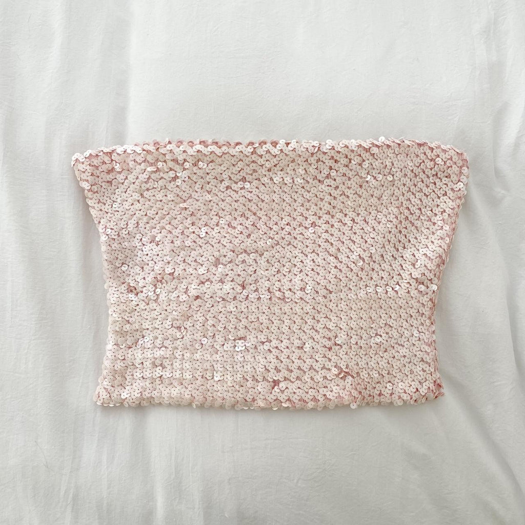 Hugo Buscati Collection Vintage 90s Sequin Tube Top Size 4