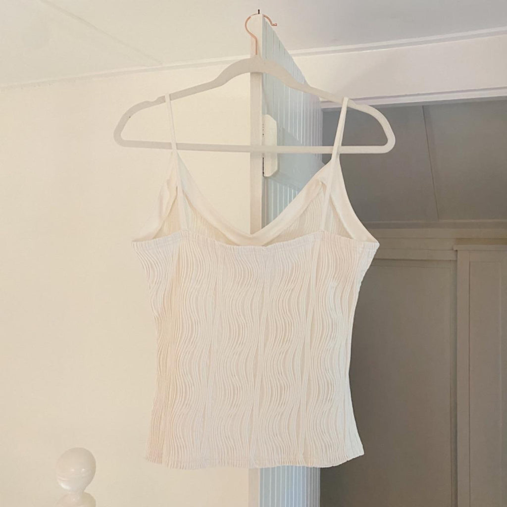 Rayure Paris Vintage Y2K Pleated Tank Top Size 5