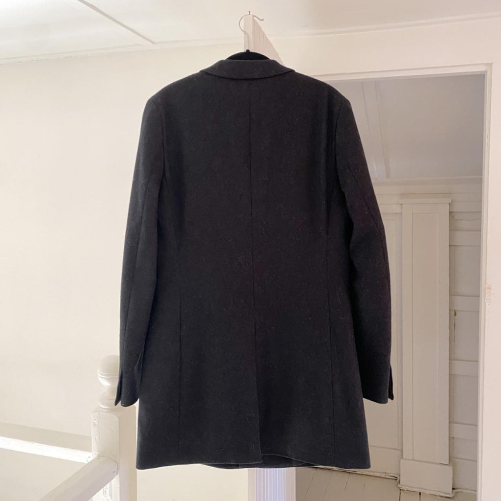 +J Jil Sander X Uniqlo Single Breasted Wool Coat Size S