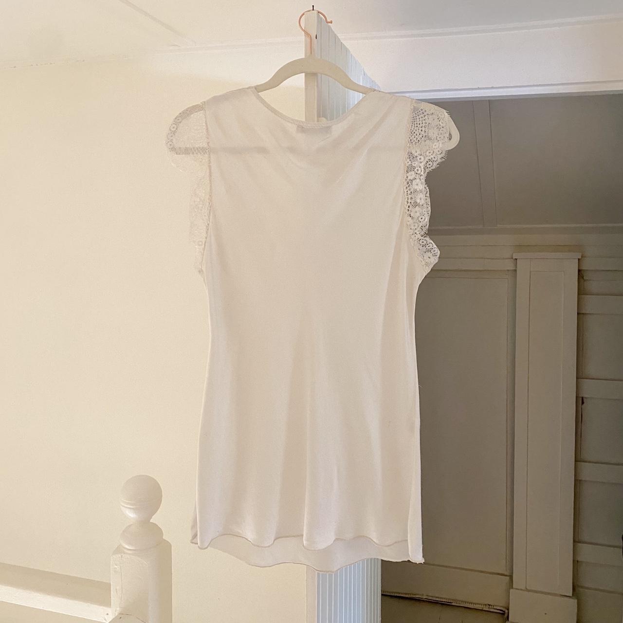 Jaki London Satin Lace Trim Camisole Vest Size S/M