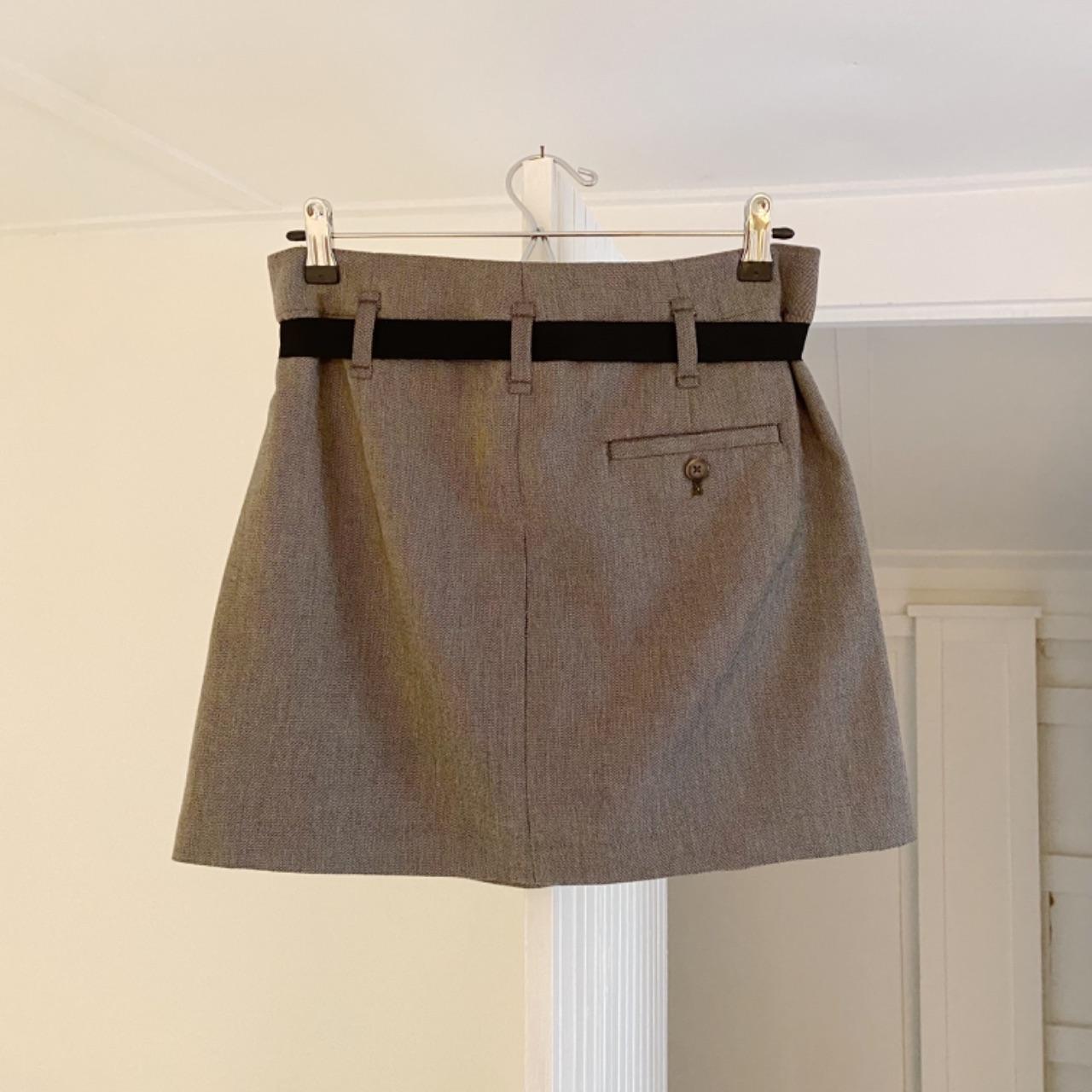Gap Vintage Y2K Wool Belted Mini Skirt Size 1
