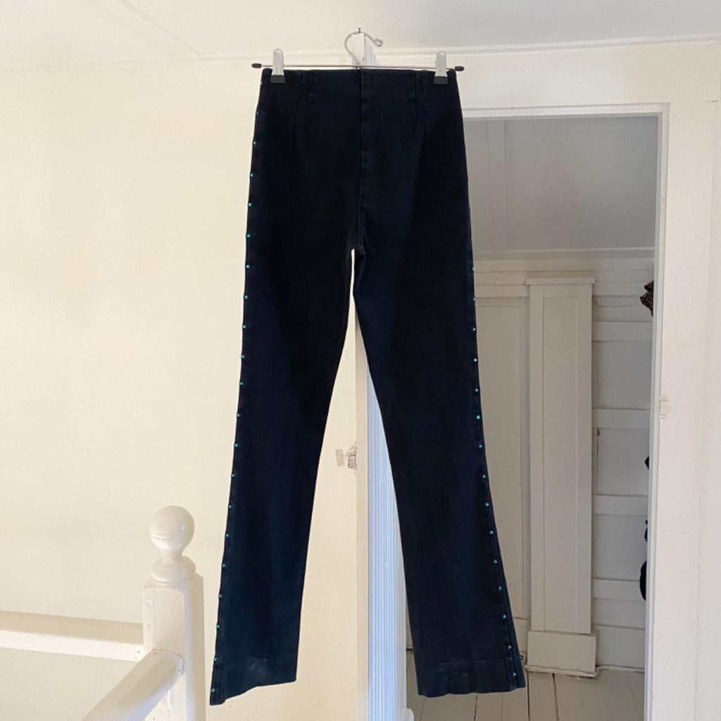 Content Vintage 90s Rhinestone Boot Cut Pants Size 0