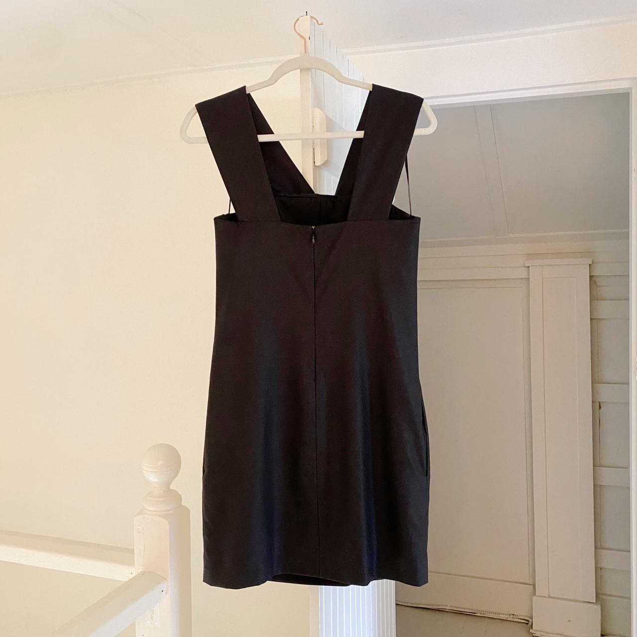 Chloé Vintage Y2K Zip Strap Accent Mini Dress in Anthracite Size 34