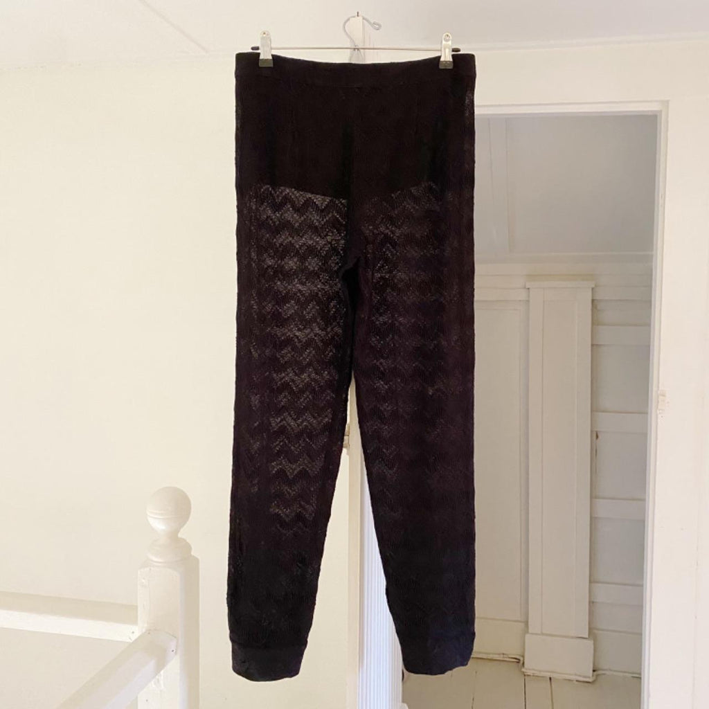 Missoni Sheer Woven Zig Zag Trousers Size IT 40