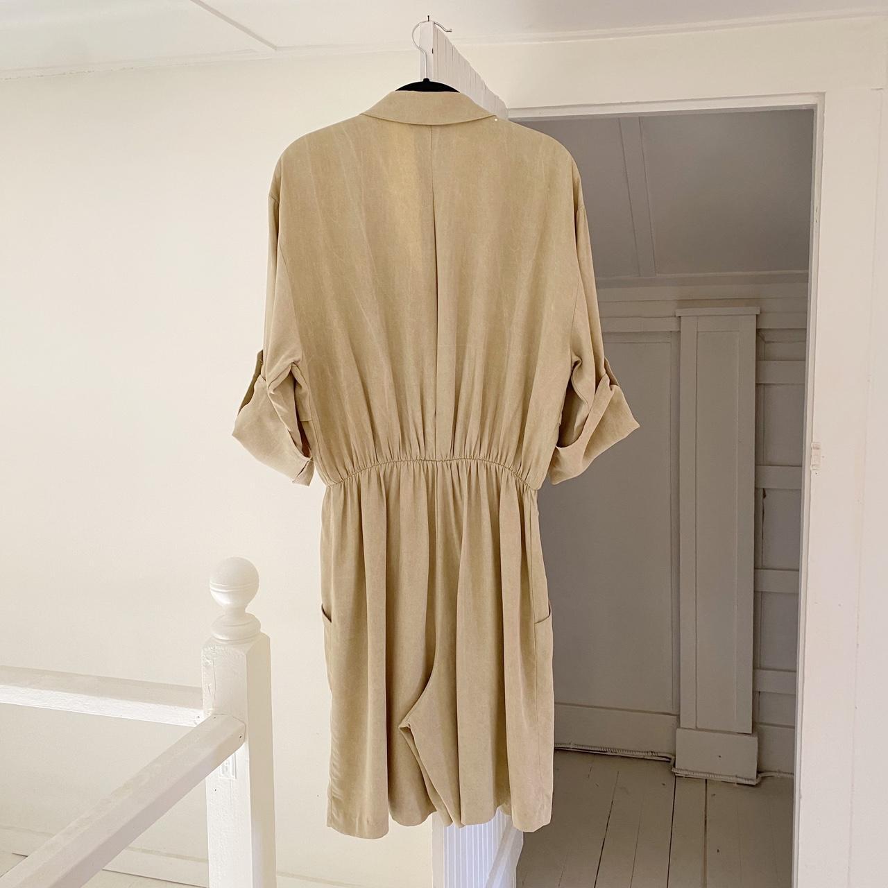 Dawn Joy Vintage 80s Double Breasted Trench Romper Size 13-14