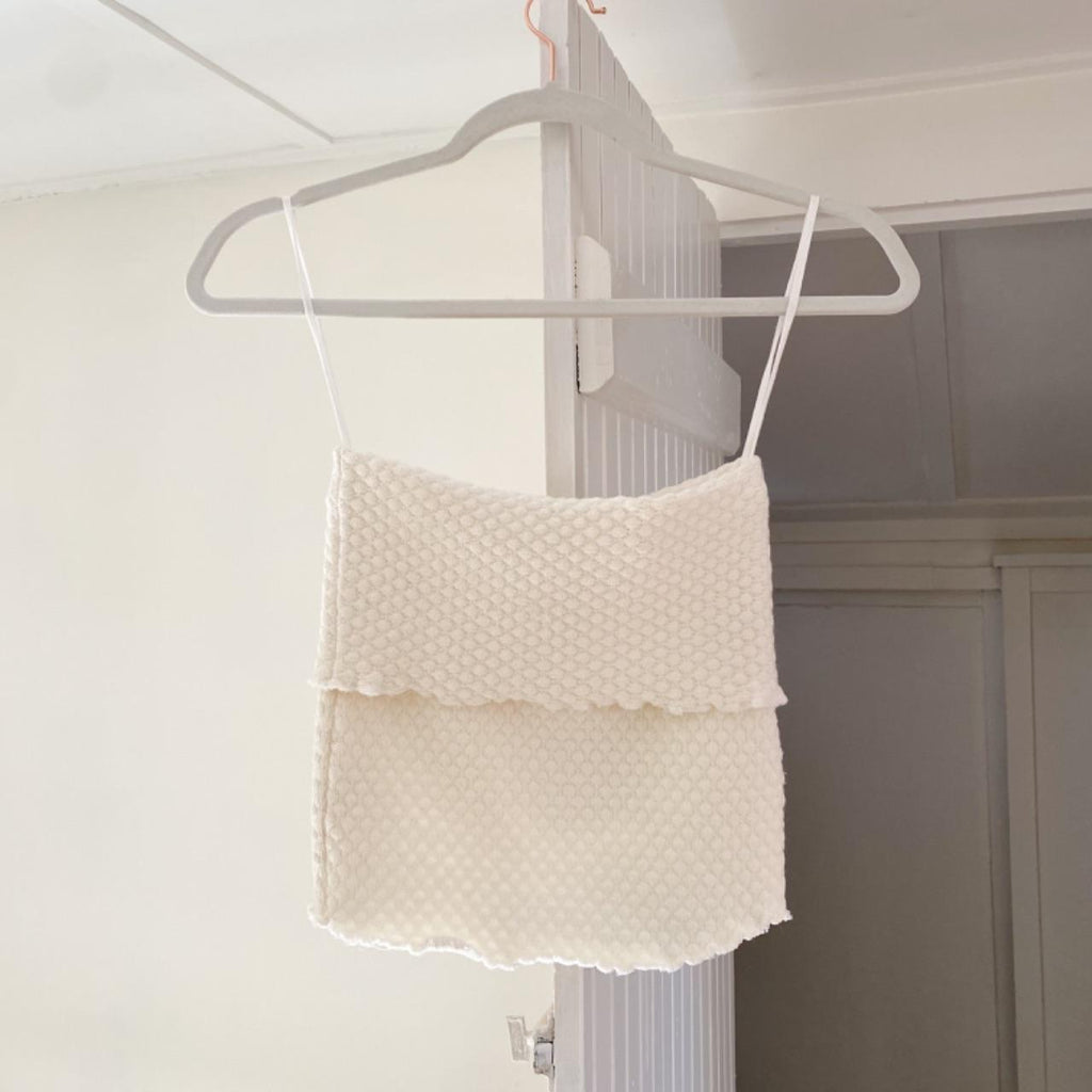 Indah Cole Mini Skirt / Tube Top in Ivory Size S