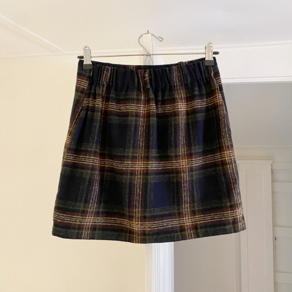 J&B Plaid Knit Mini Skirt Size 1