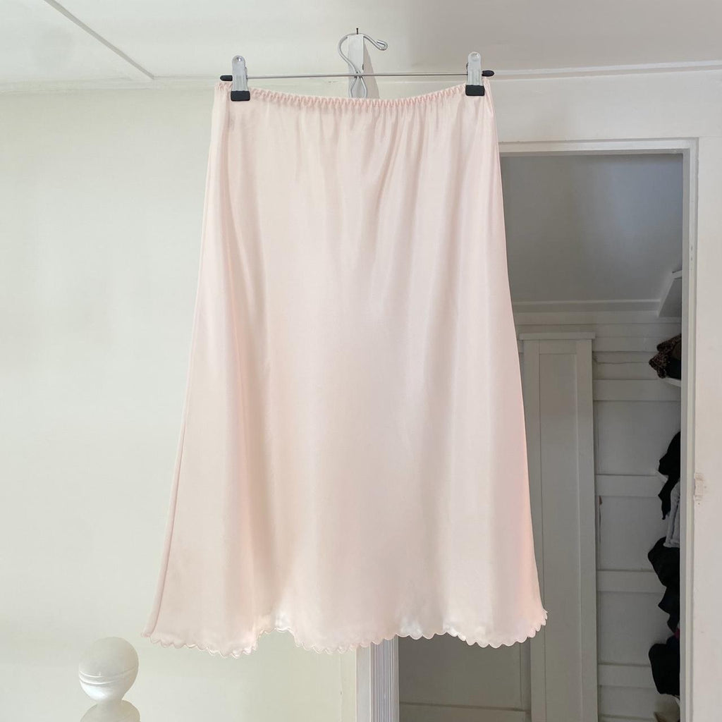 Barbizon Vintages 80s Satin Midi Slip Skirt Size M