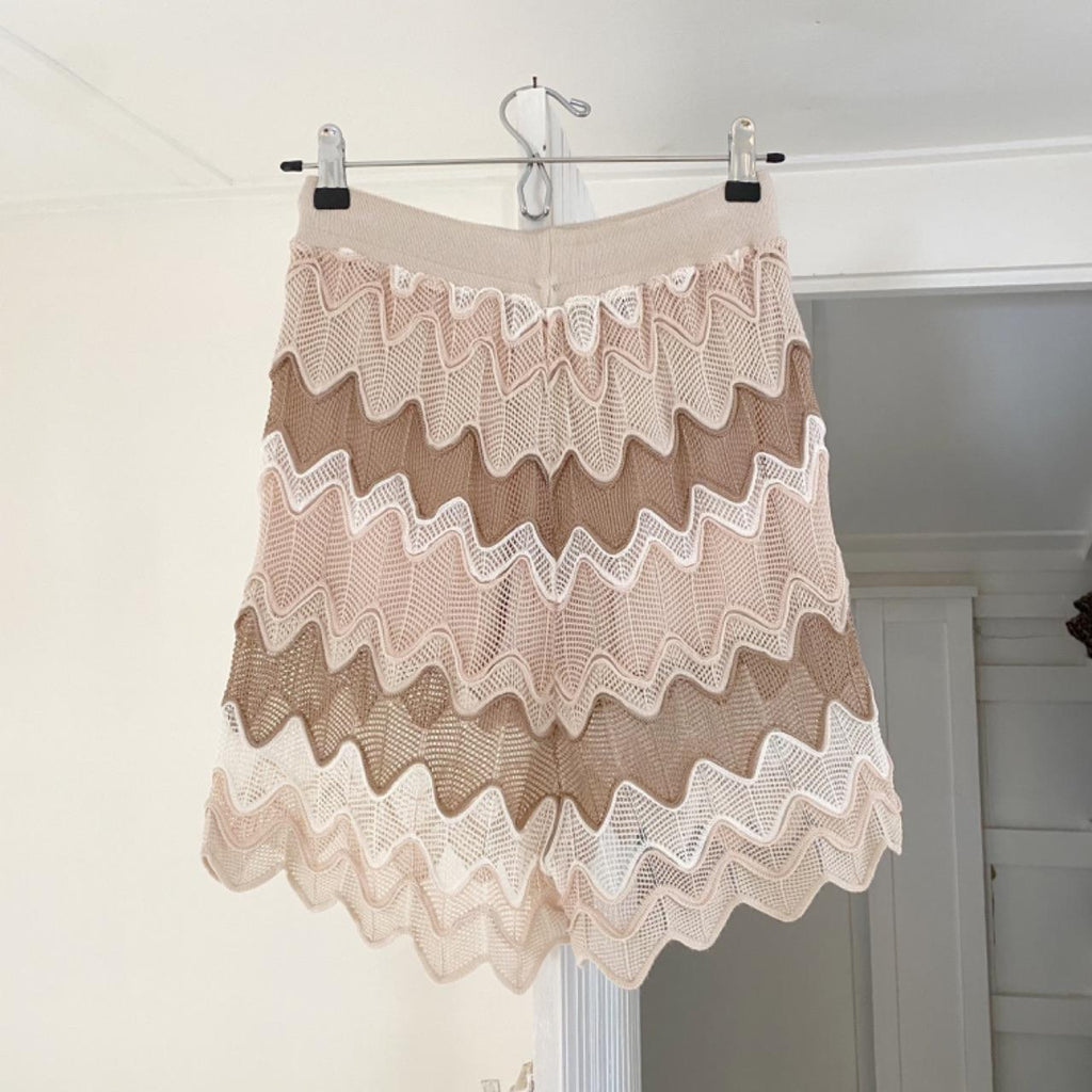 Maria Pavan Crochet Knit Shorts Size XS