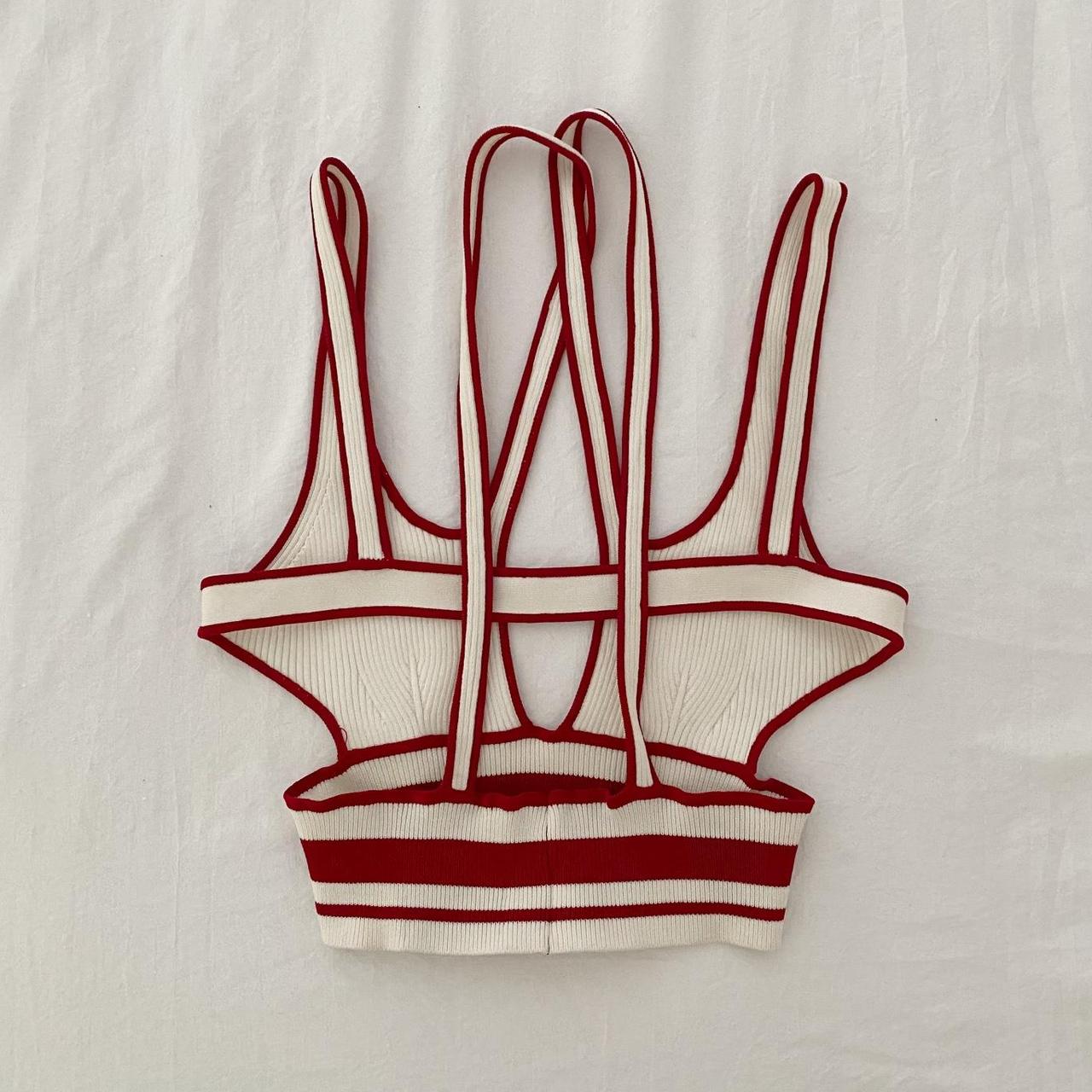 Hanwen New York Ribbed Knit Fitted X Bra Top Size XS