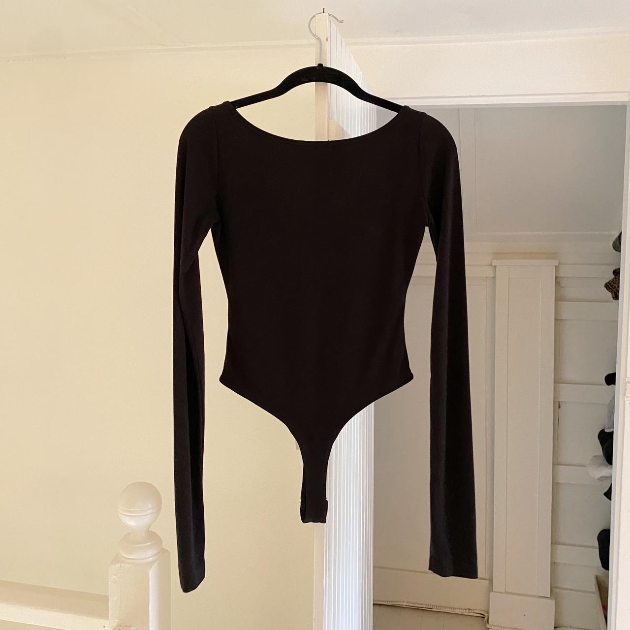 Remain Birger Christensen Nicole Long Sleeve Bodysuit Black Size 6