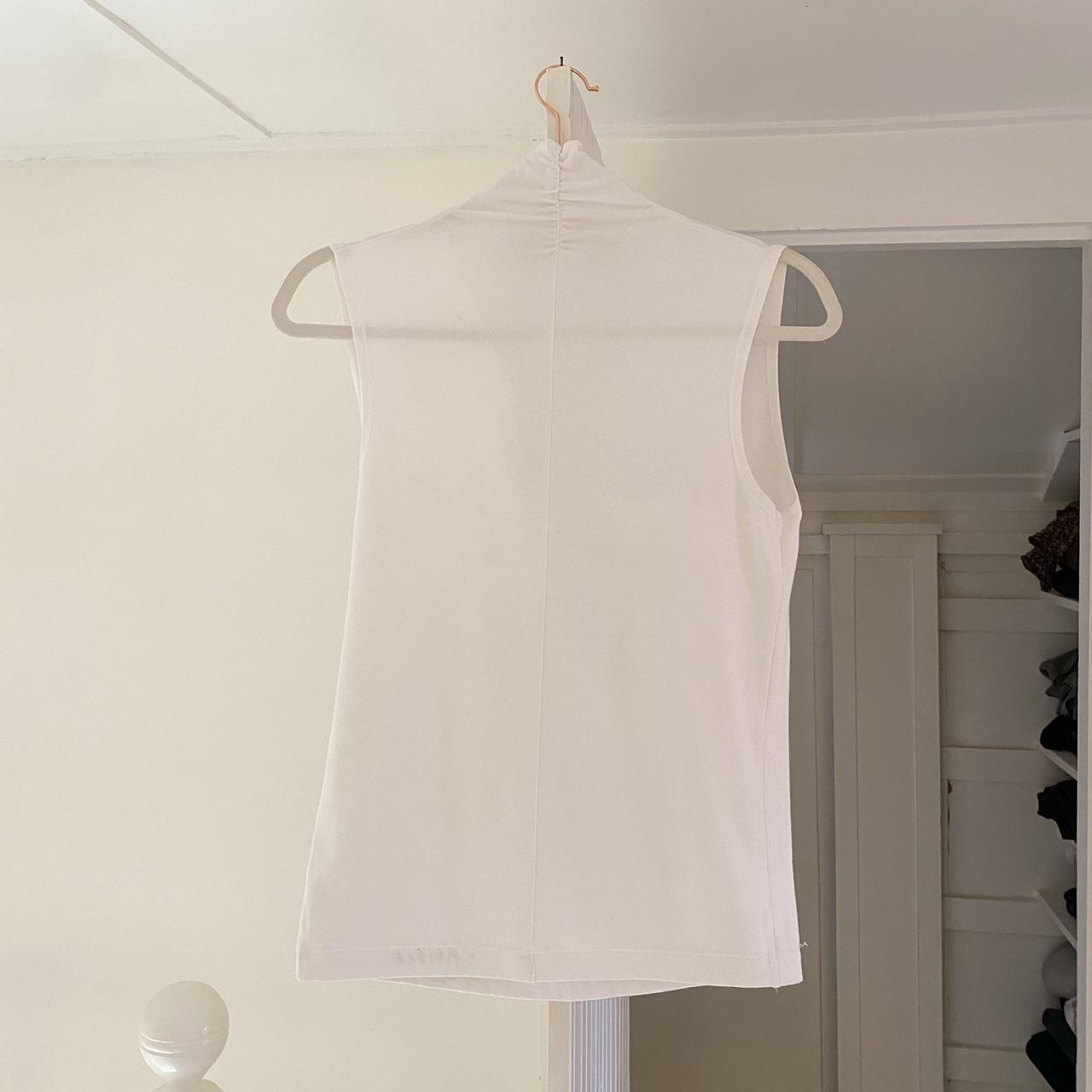 Linda Allard Ellen Tracy Vintage Y2K Funnel Neck Wrap Top Size S