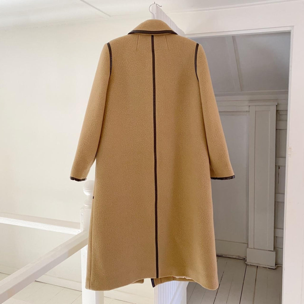 J. Crew Collection Toggle Coat Soft Brown Italian Fall Blanket Wool Size 4