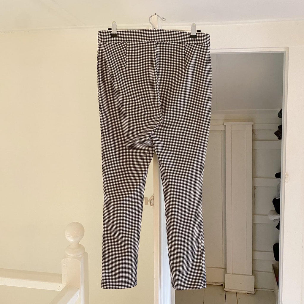 Tommy Hilfiger Gingham Cropped Pant Size M