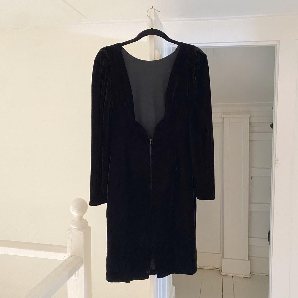 Moda Int’l Vintage 80s Velvet Backless Dress Size 4