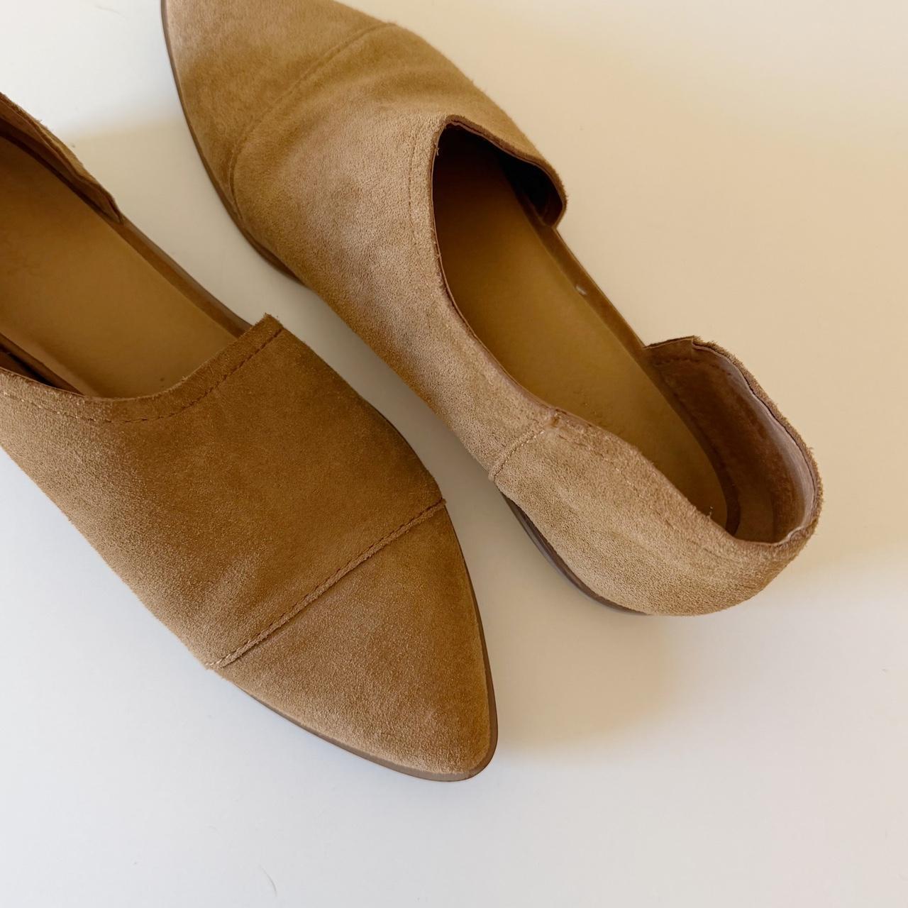 Crown Vintage Shay Suede D’Orsay Flat Ankle Boot Size 6.5