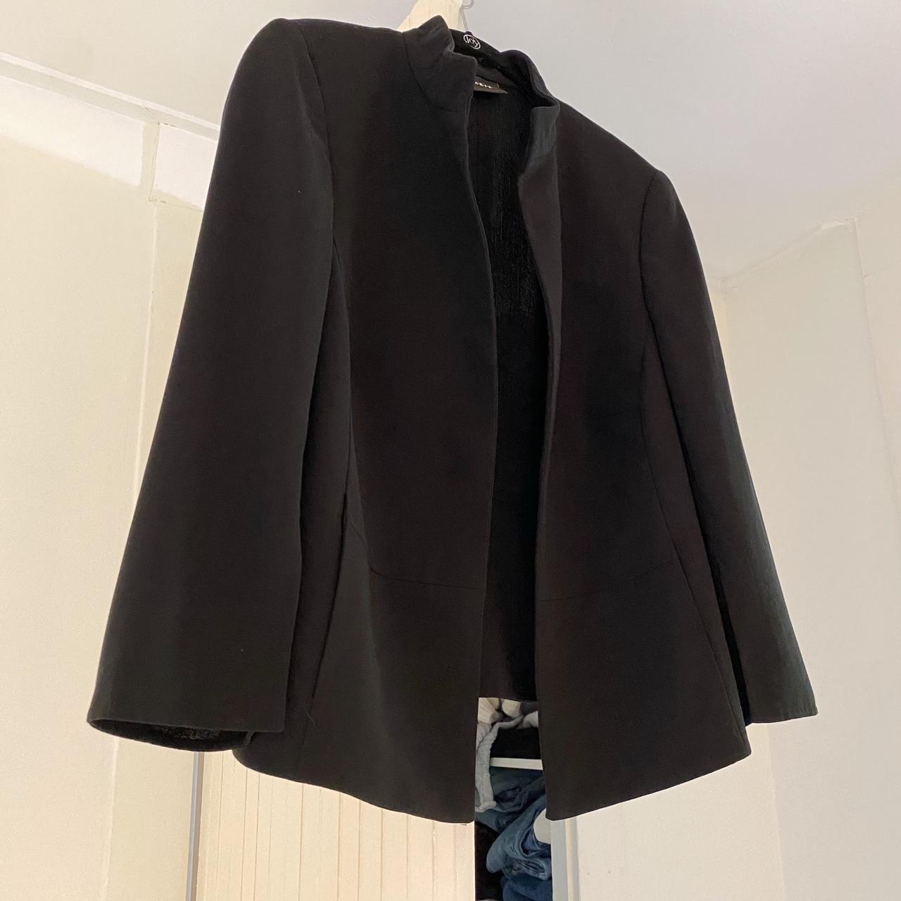 Akris Vintage Y2K Wool Open Front Blazer Size 14