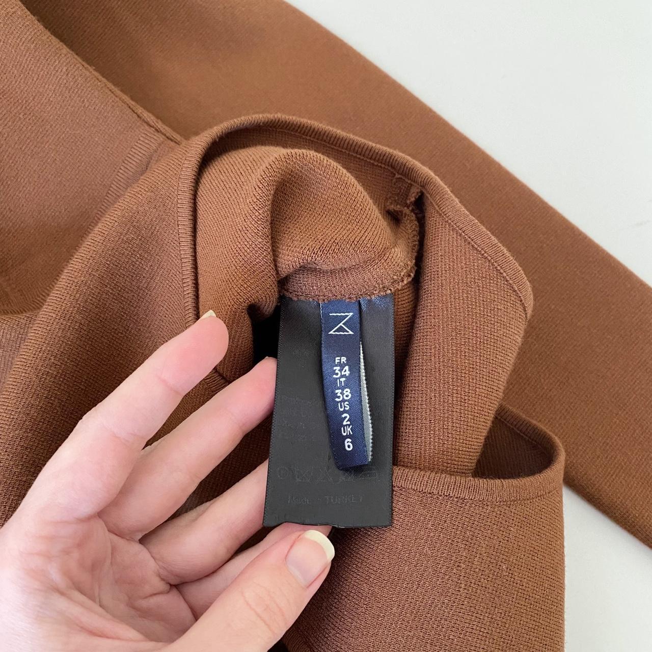 Zeynep Arcay Princess Knit Bodysuit in Brown Size 2